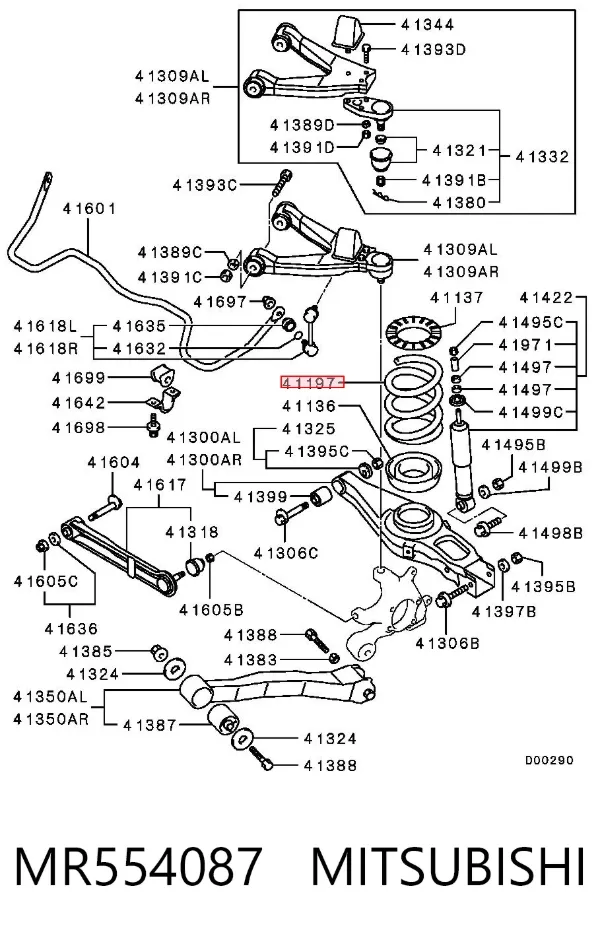 Muelle MR554087 Mitsubishi