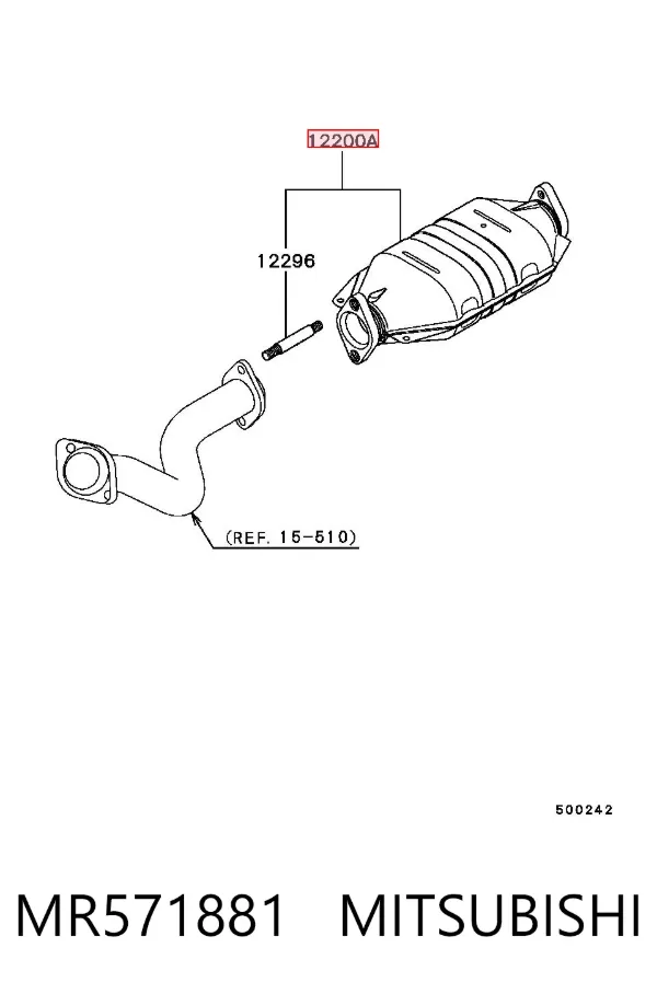 Catalizador MR571881 Mitsubishi