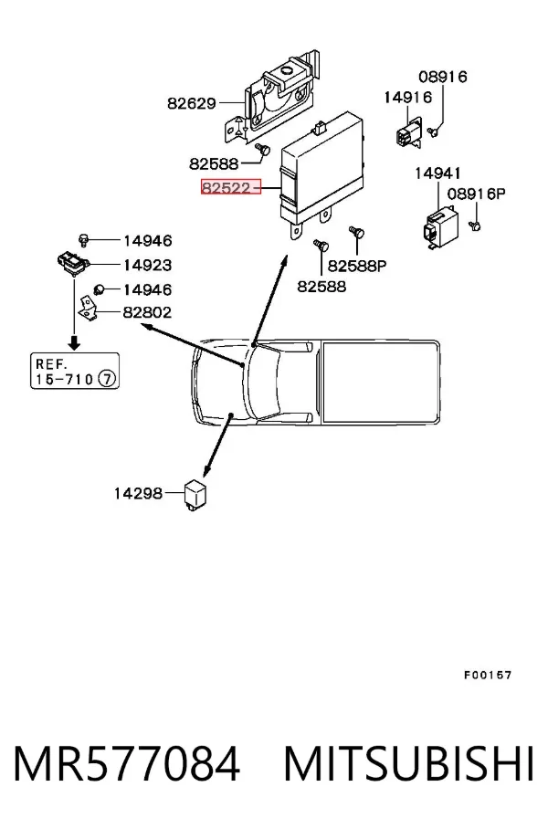 ECU Mitsubishi L 200 III