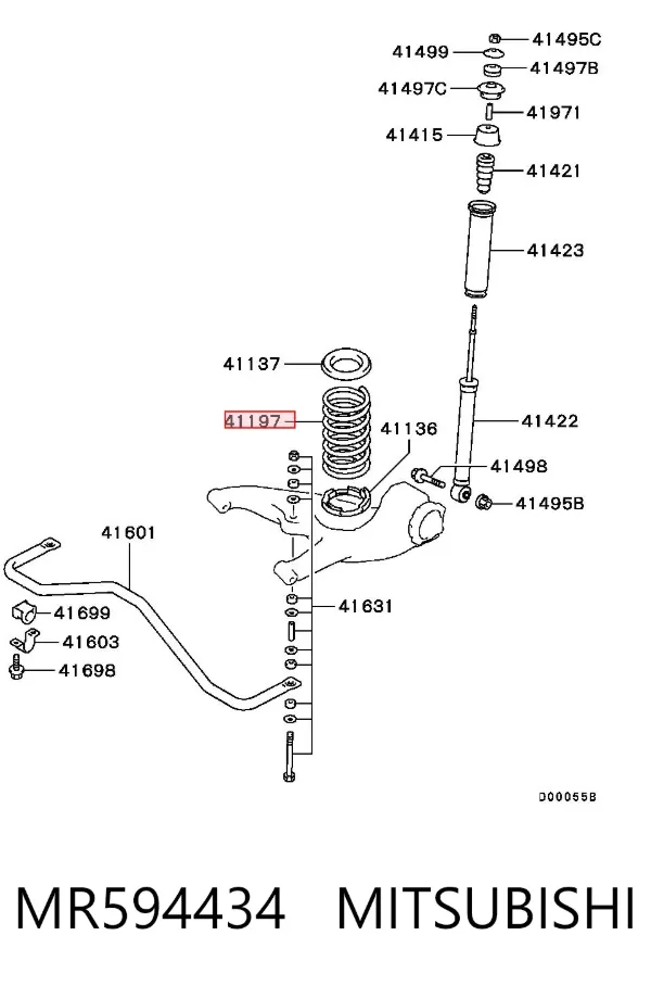 Muelle MR594434 Mitsubishi