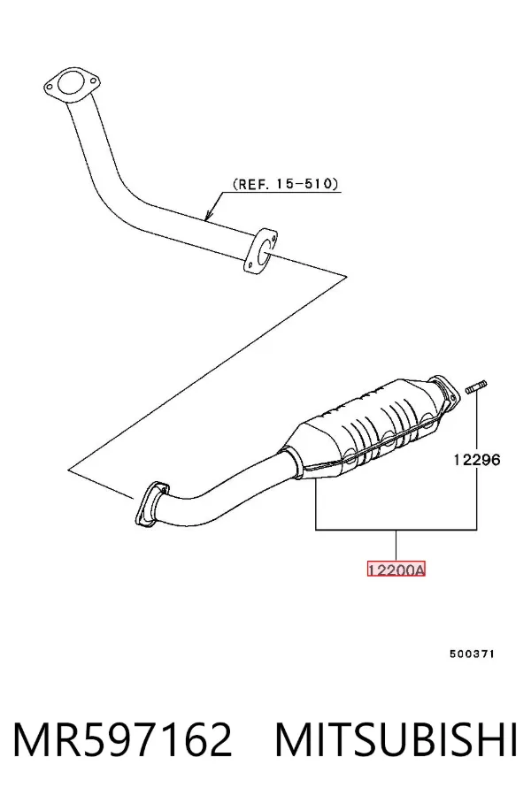 Catalizador MR597162 Mitsubishi