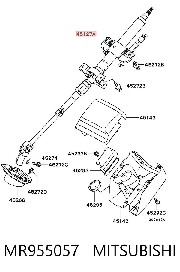 Columna dirección Mitsubishi Grandis NAW
