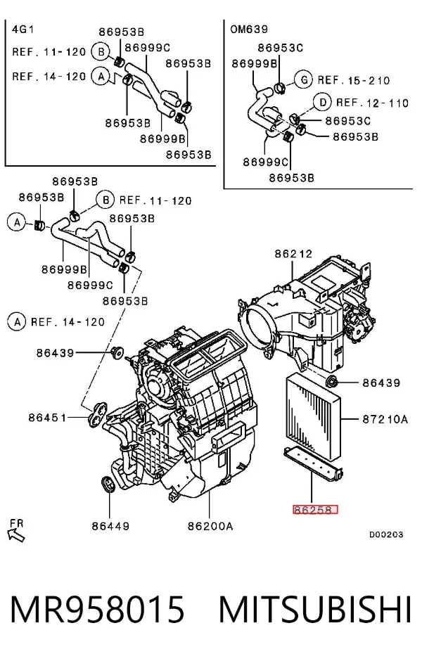  MR958015 Mitsubishi