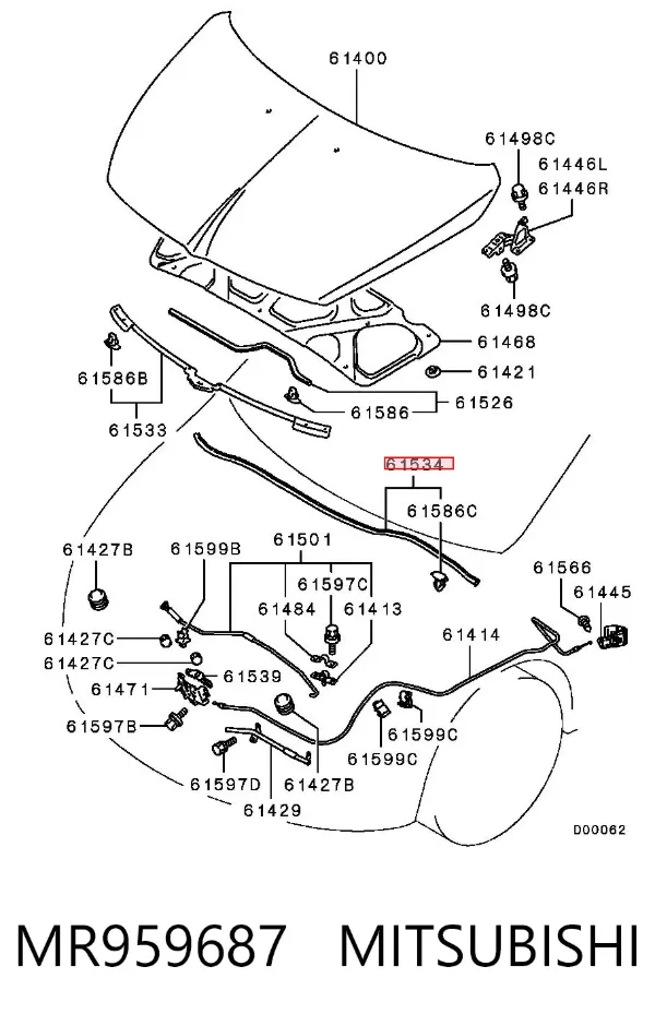  MR959687 Mitsubishi