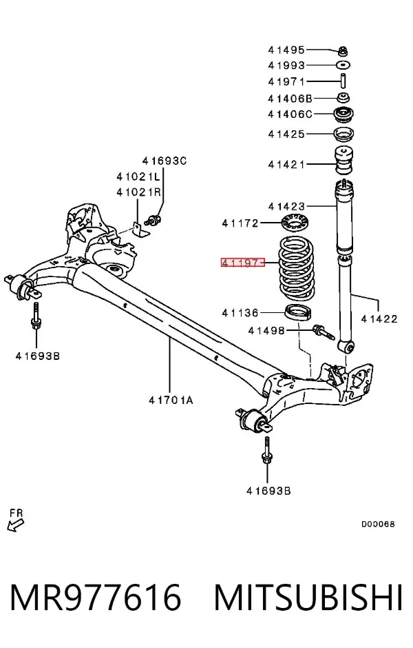 Muelle MR977616 Mitsubishi