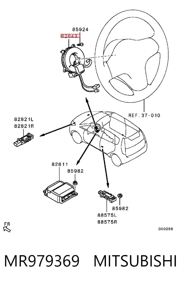 Anillo AIRBAG MR979369 Mitsubishi