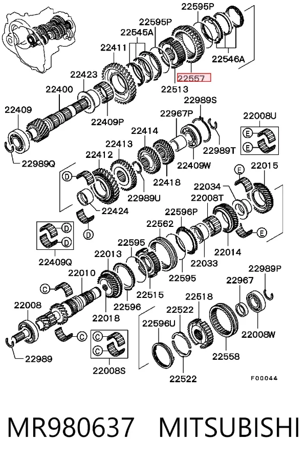  MR980637 Mitsubishi