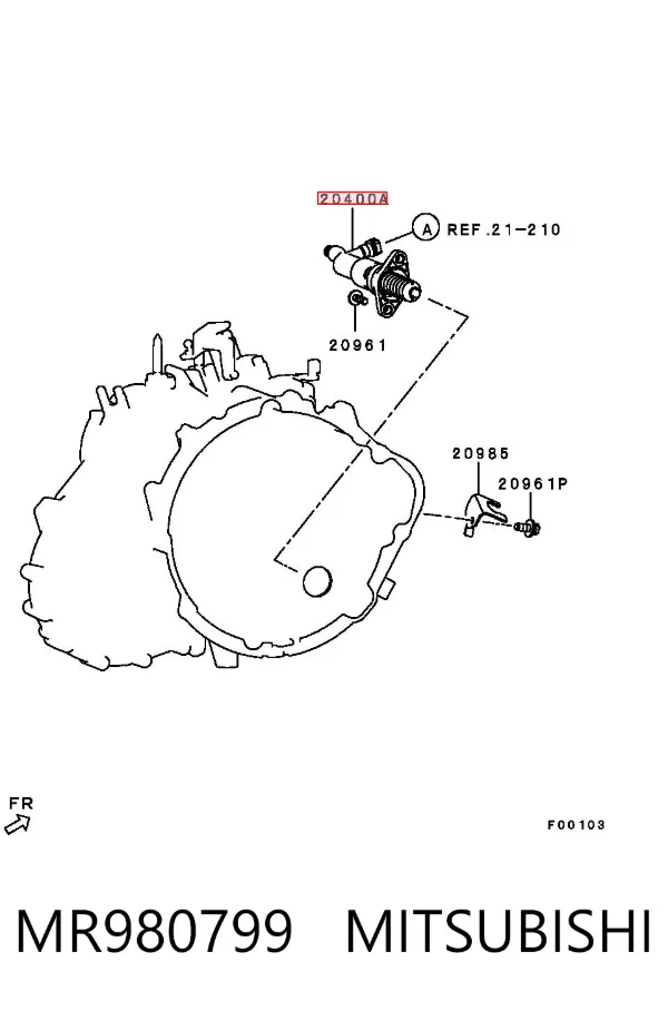 Bombin de embrague MR980799 Mitsubishi