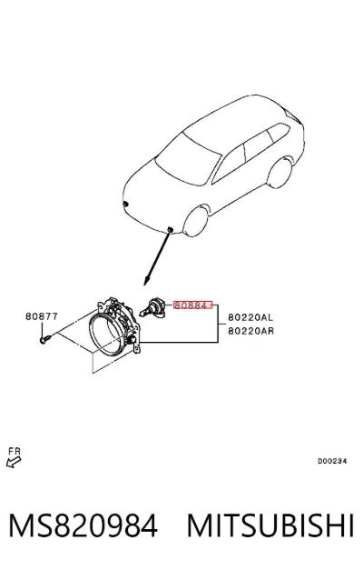 Lámpara de faro antiniebla MITSUBISHI MS820984