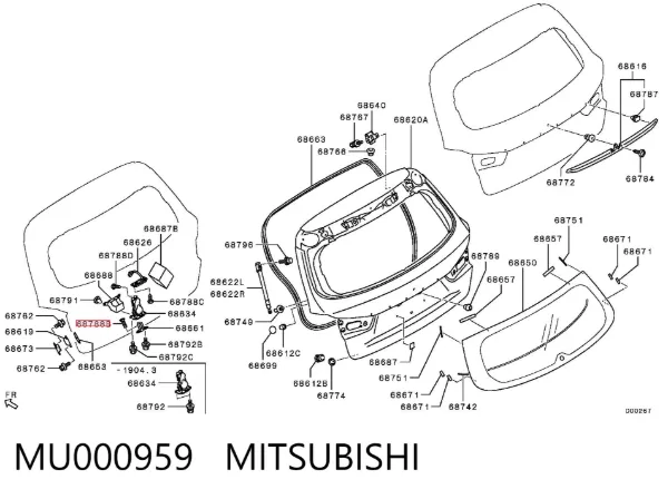 MU000959 Mitsubishi