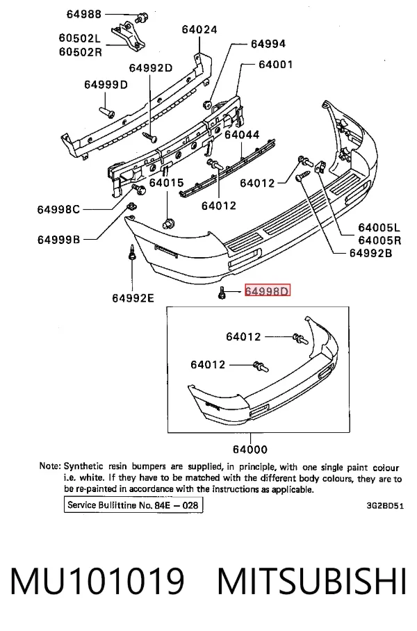  MU101019 Mitsubishi