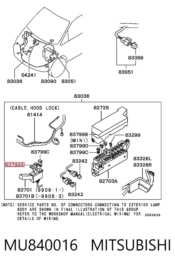 Fusibles MU840016 Mitsubishi