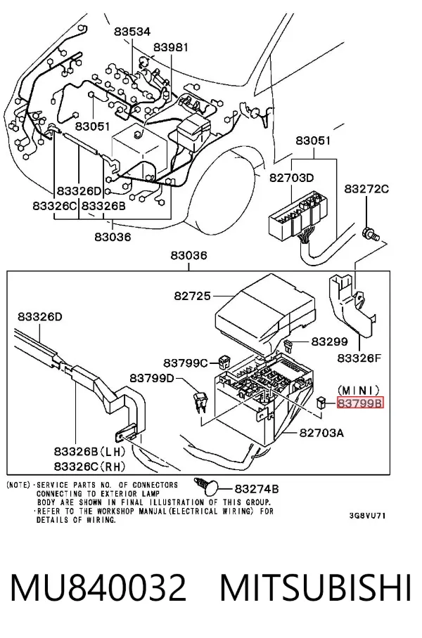 Fusibles MU840032 Mitsubishi