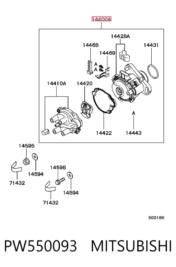 Distribuidor PW550093 Mitsubishi