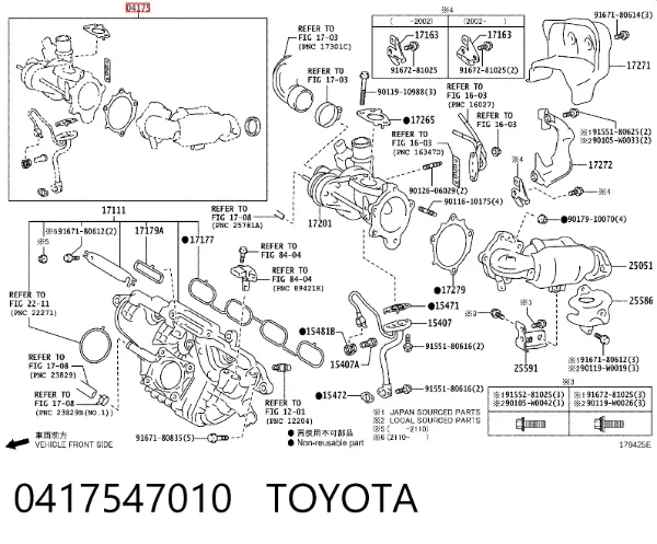  0417547010 Toyota