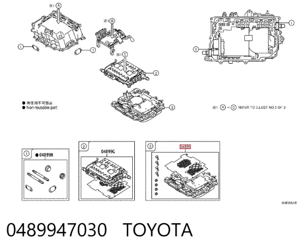 Inversor de corriente 0489947030 Toyota