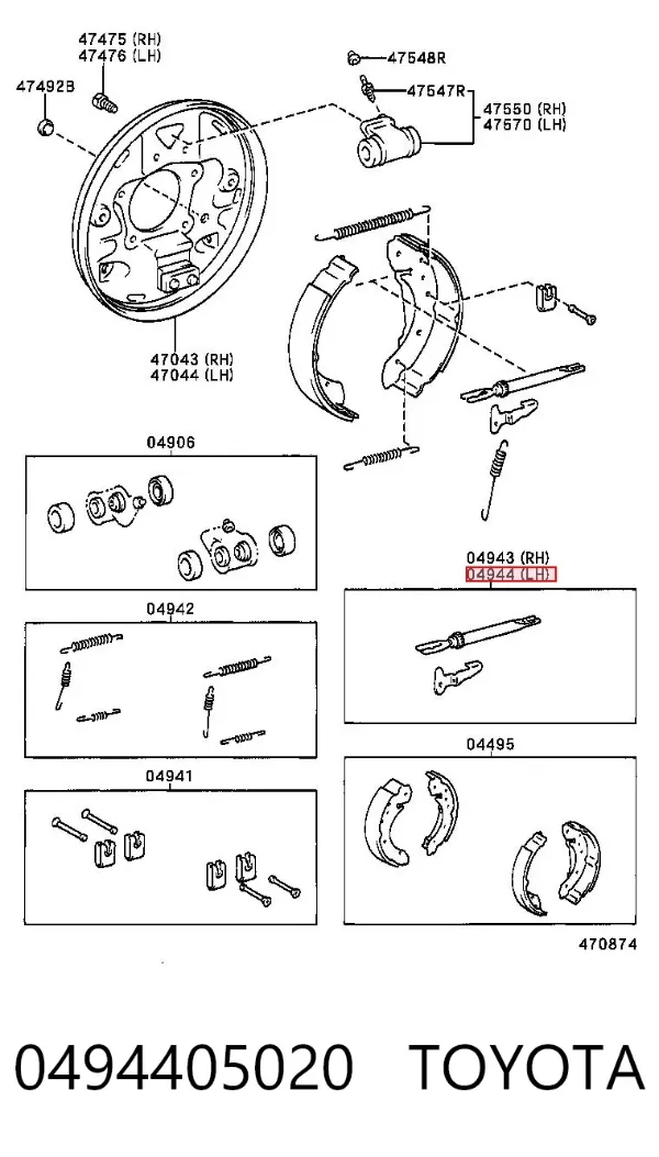  0494405020 Toyota