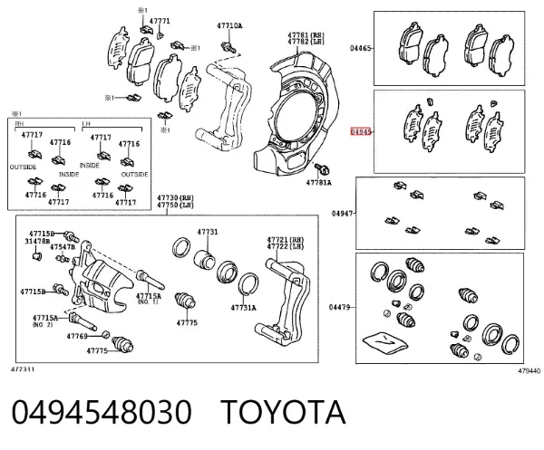  0494548030 Toyota