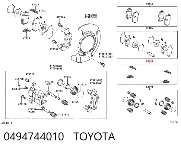  0494744010 Toyota