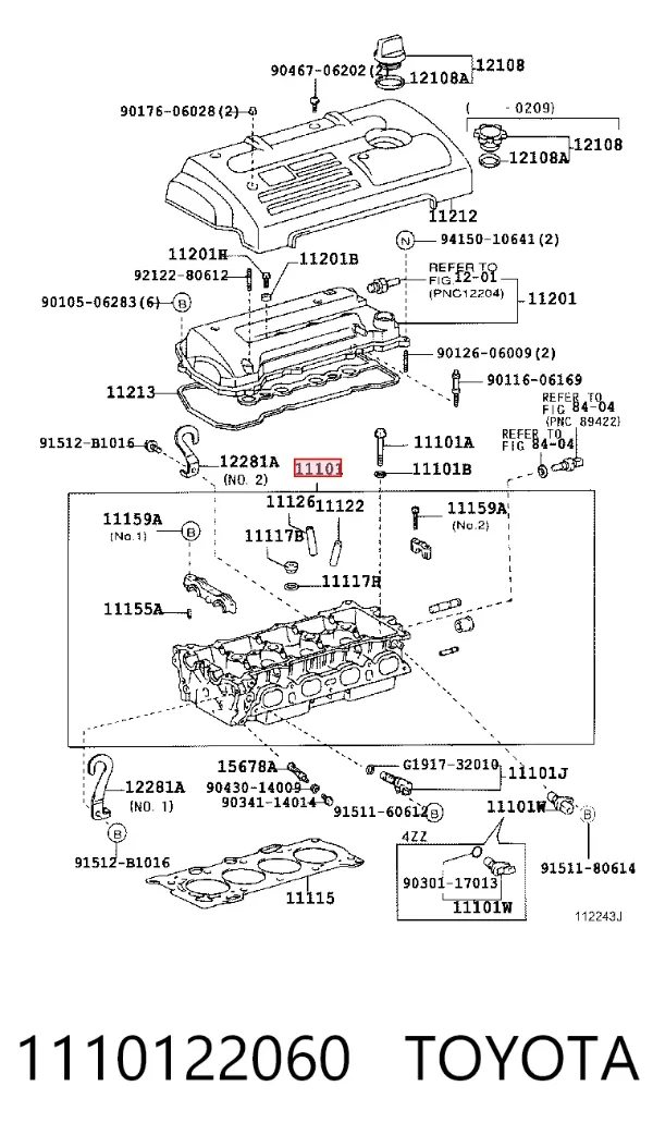 Culata 1110122060 Toyota