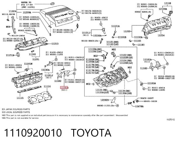  1110920010 Toyota