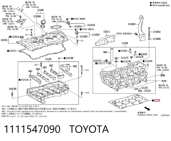 Junta de culata Toyota C-HR X10