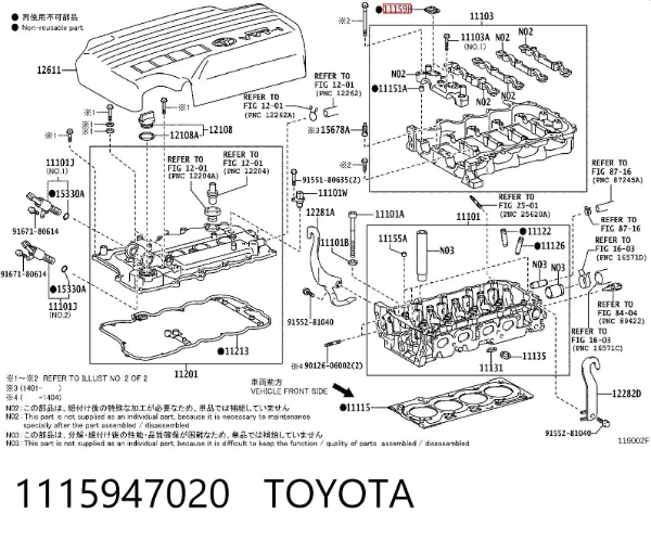 1115947020 Toyota