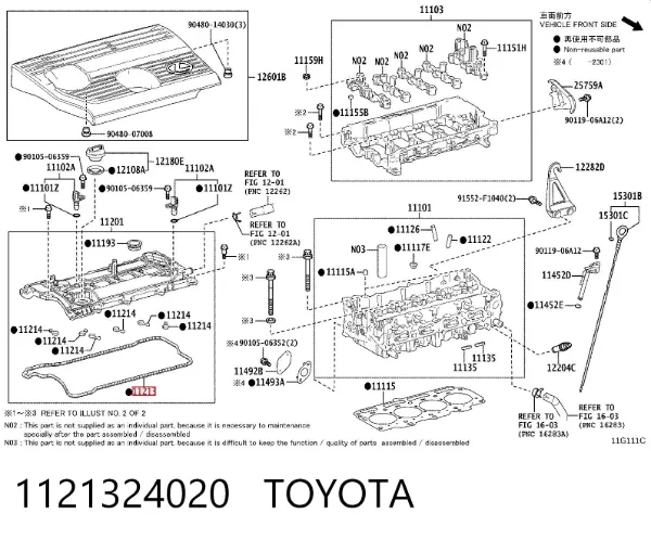 Junta tapa de balancines Toyota RAV4 V
