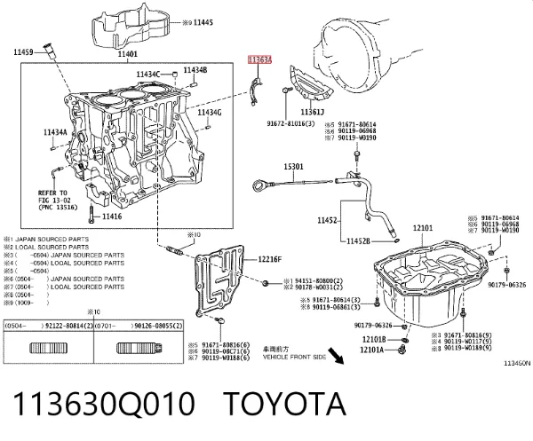  113630Q010 Toyota