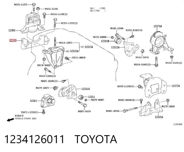  1234126011 Toyota