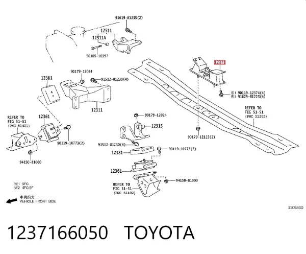 Taco de caja de cambios Toyota Land Cruiser 100