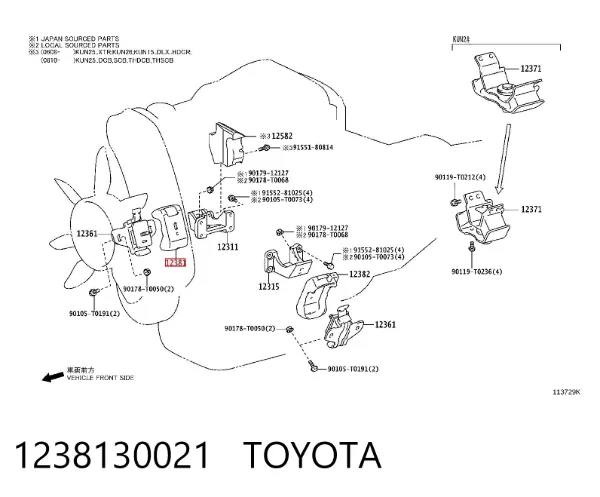  1238130021 Toyota