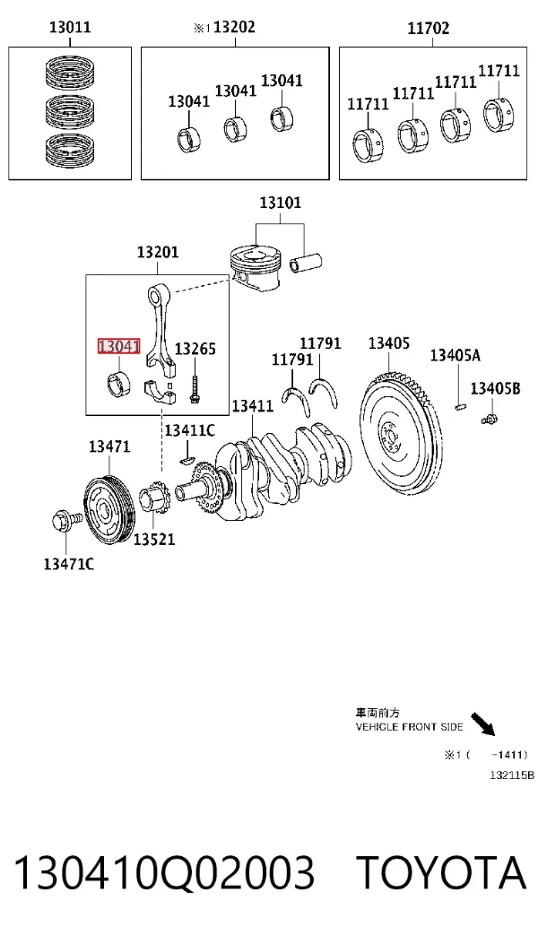  130410Q02003 Toyota