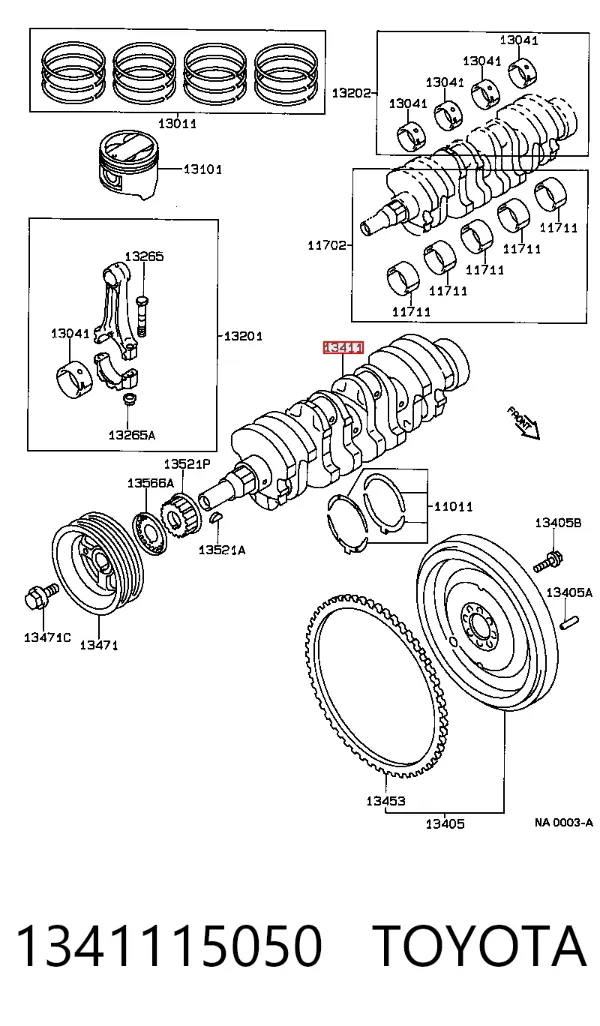 Cigüeñal Toyota Corolla E8