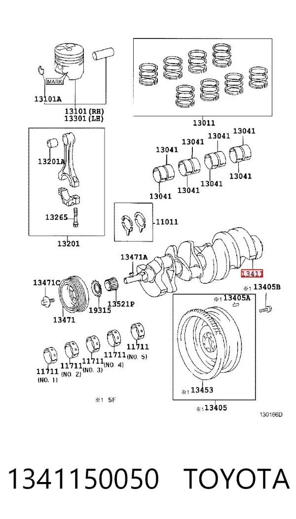 Cigüeñal Toyota Land Cruiser J200