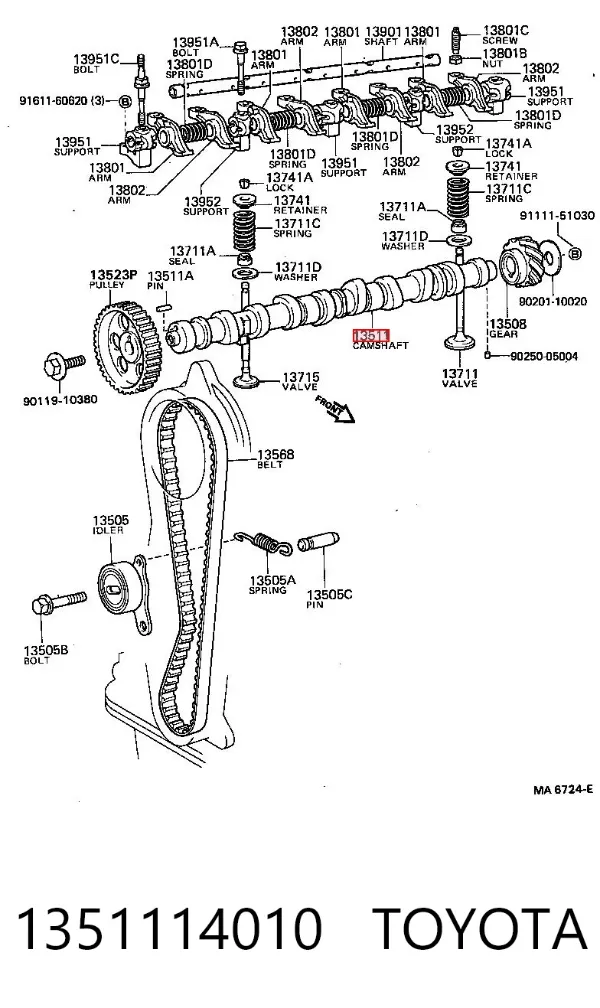 Árboles de levas Toyota Tercel AL25