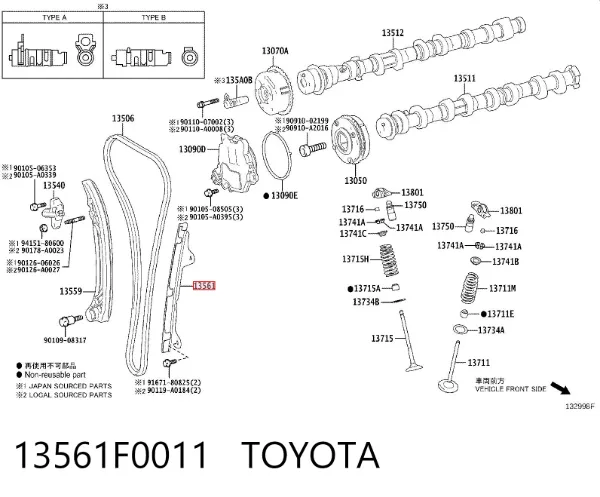  13561F0011 Toyota