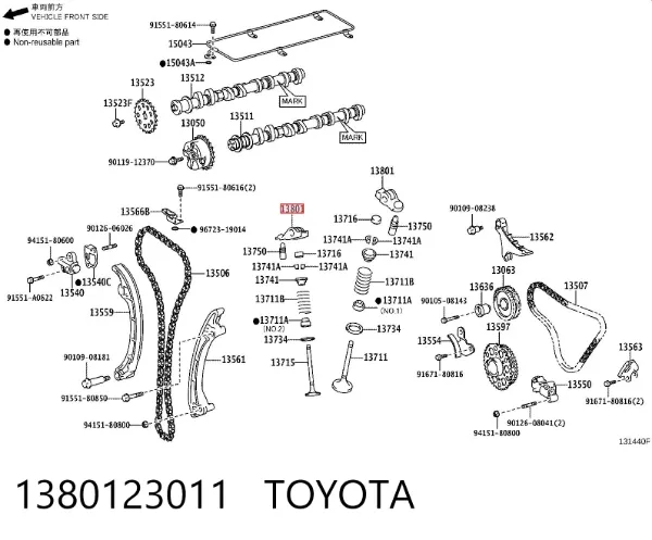 Balancines 1380123011 Toyota