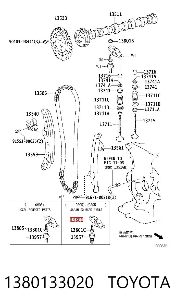 Balancines 1380133020 Toyota