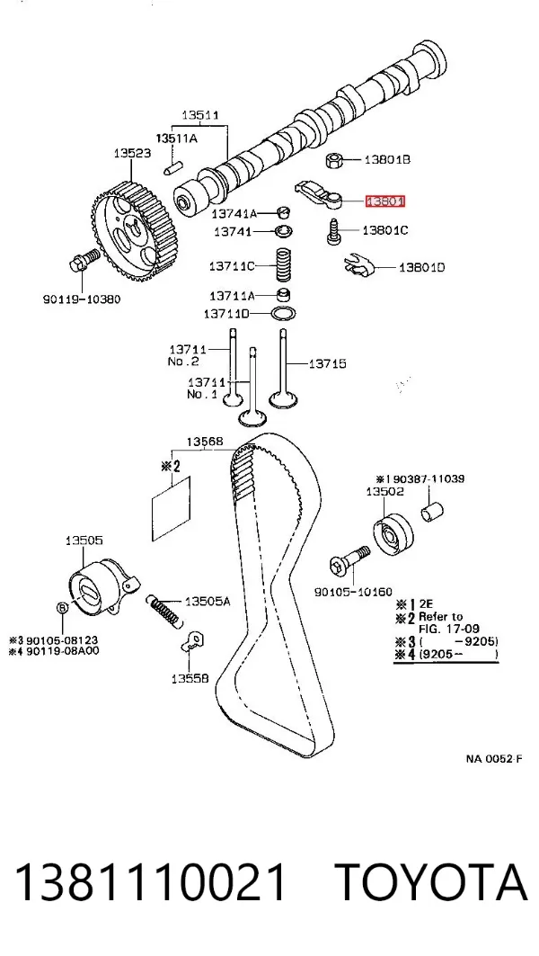 Balancines 1381110021 Toyota