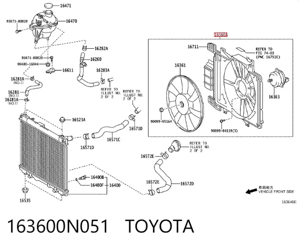  163600N051 Toyota