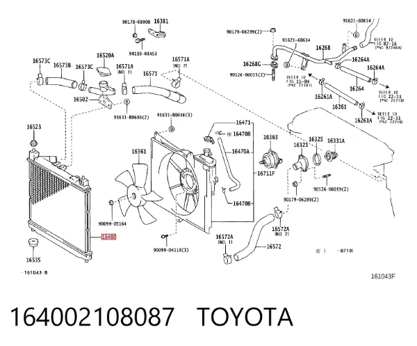 Radiador Toyota Yaris VERSO