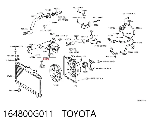 Vaso de expansión Toyota Avensis I