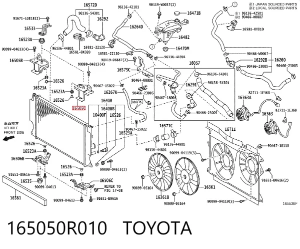  165050R010 Toyota