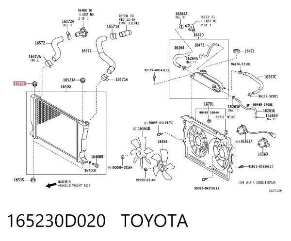  165230D020 Toyota
