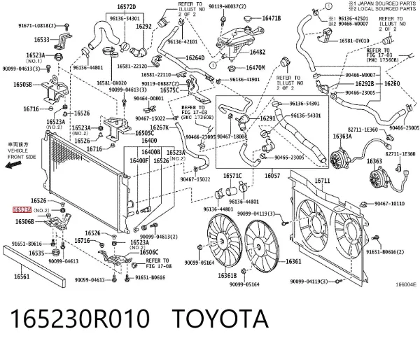  165230R010 Toyota