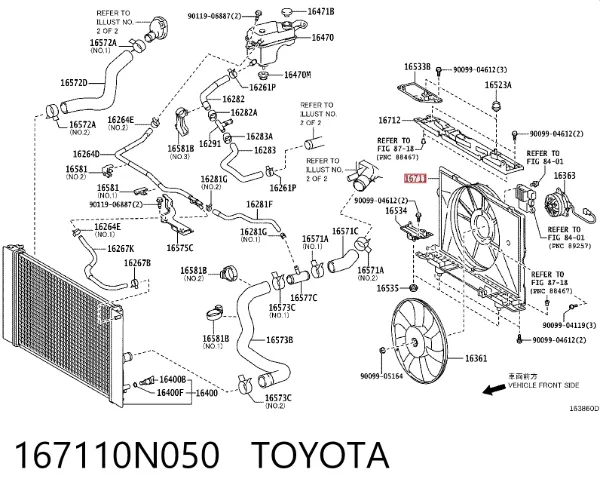  167110N050 Toyota