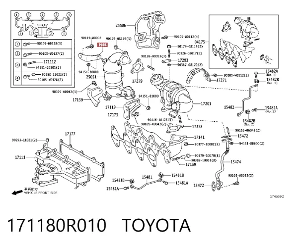  171180R010 Toyota