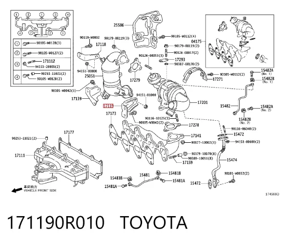  171190R010 Toyota