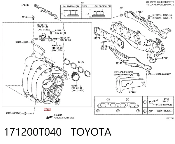 Colector de admisión Toyota Avensis III